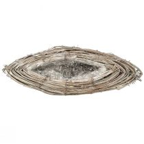 Produkt Doniczki z rattanu, naturalna biel, 40 x 13 cm, 2 sztuki – Country House Decor Plants