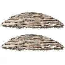 Produkt Doniczki z rattanu, naturalna biel, 40 x 13 cm, 2 sztuki – Country House Decor Plants