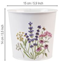 Produkt Doniczka, doniczka, blacha, donica Ø15cm H14cm