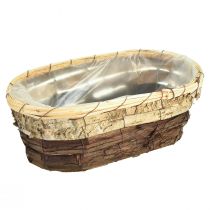 Produkt Taca na rośliny, drewno naturalne, 3 kolory, dł. 29,5/25/23 cm, 3 szt. w zestawie