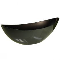 Produkt Stylowa miska łódka w kolorze ciemnozielonym - idealna do sadzenia - 39cm 2szt