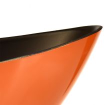 Produkt Nowoczesna miska łódkowata w kolorze pomarańczowym – 39 cm – uniwersalna do dekoracji i sadzenia – 2 sztuki