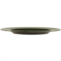 Produkt Eleganckie, ciemnozielone talerzyki plastikowe 28 cm 4szt