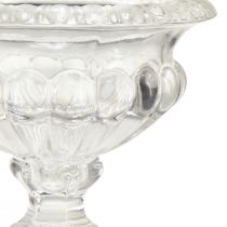 Produkt Klasyczna szklana misa z podstawą w stylu vintage – Przezroczysta, Ø13 cm x 11 cm – Uniwersalne zastosowanie do dekoracji trofeów