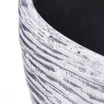 Produkt Miska okrągła miska do sadzenia szara czarna Ø45cm W22,5cm