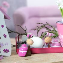 Produkt Figurka ślimaka o ciekawym wzorze, urocza dekoracja wiosenna, 9 cm, 4 sztuki