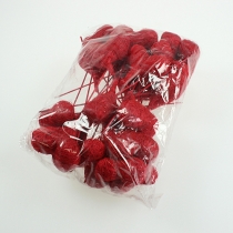 Produkt Serce sizalowe 5cm czerwone na patyku 24 szt