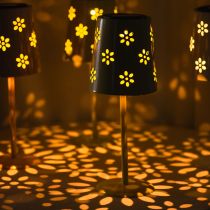 Produkt Solarna lampka stołowa z motywem kwiatów 28 cm, biała