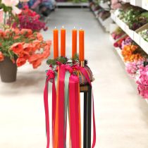 Produkt Świece stożkowe w kolorze pomarańczowym 34mm x 240mm 4 sztuki