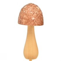 Produkt Wtyczka kwiatowa grzybkowa dekoracyjna wtyczka drewniana brązowa Ø2,5cm 8 sztuk