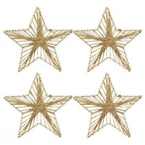 Produkt Gwiazdka owinięta jutą Dekoracja świąteczna rustykalna 20cm 4szt