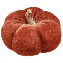 Produkt Tkanina dyniowa dekoracja dyniowa żółto brązowa aksamitna Ø7cm 9 szt