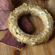 Produkt Wianek słomiany, podstawa do wianka słomianego, pierścień słomiany 15/3cm, 2 sztuki