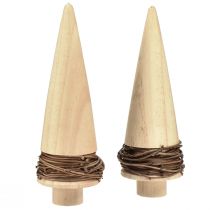 Produkt Choinka drewniana naturalna dekoracja stołu Boże Narodzenie W18cm 2 szt