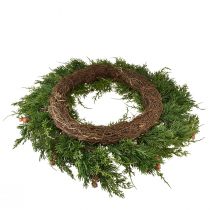 Produkt Wianek jodłowy Tuja z pąkami podstawy Wieniec winorośli Ø50cm