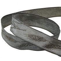 Produkt Wstążka żałobna ozdobna wstążka srebrno-czarna z uszami W40mm D25m
