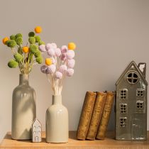 Produkt Suszone kule kwiatowe Craspedia do stylowych jesiennych dekoracji, 55 cm, 20 sztuk