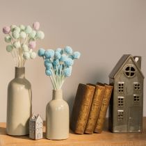 Produkt Suszone kwiaty Craspedia, dekoracyjny bukiet do salonu, dekoracja stołu, wesele, 55 cm, 20 sztuk