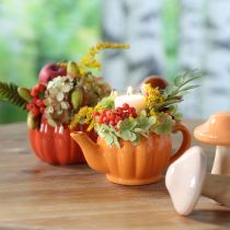 Produkt Doniczka ceramiczna dynia pomarańczowa Ø9,5cm wys.6,5cm 4 szt.