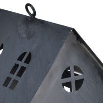 Produkt Domek dla ptaków w kolorze antycznego szarego metalu 30x15 cm