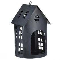 Produkt Domek dla ptaków w kolorze antycznego szarego metalu 30x15 cm