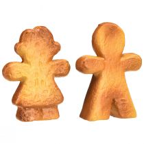 Produkt Ceramiczna ozdoba świąteczna z piernika kobieta i mężczyzna 7cm zestaw 6 szt.