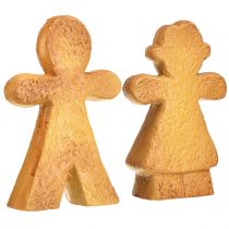 Produkt Piernikowa dekoracja świąteczna mężczyzna i kobieta ceramiczna 16cm zestaw 2 szt.