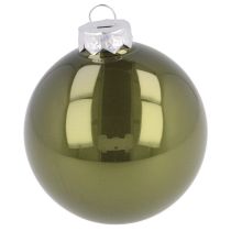 Produkt Bombki szklane oliwkowo-srebrno-szare Ø7,5cm 12 szt.