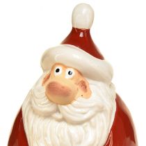 Produkt Figurka Świętego Mikołaja w kolorze czerwonym 13 cm - idealna dekoracja świąteczna zapewniająca świąteczną atmosferę - 2 sztuki