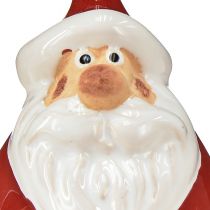 Produkt Figurka Ceramiczna Świętego Mikołaja, czerwono-biała, 6,4cm – Świąteczna dekoracja świąteczna – 6 szt