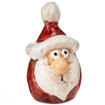 Produkt Figurka ceramiczna Świętego Mikołaja, czerwona, 7cm – Świąteczna dekoracja świąteczna – 6 szt