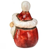 Produkt Figurka ceramiczna Świętego Mikołaja, czerwona, 7cm – Świąteczna dekoracja świąteczna – 6 szt