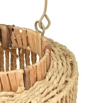 Produkt Latarnia z rafii z uchwytem z naturalnego włókna metalowego Ø19cm W21cm