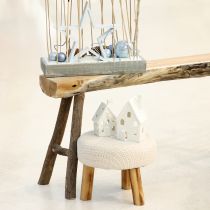 Produkt Latarnia dom ceramiczna dekoracja stołu Adwent biały wys. 18cm