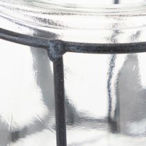 Produkt Latarnia metalowa ze szkłem, antracyt, Ø23cm, wys.27cm