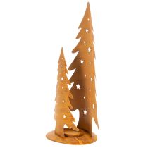 Produkt Lampion na choinkę, metalowa ozdoba w rustykalnym wykończeniu, Boże Narodzenie wys. 46 cm szer. 25,5 cm