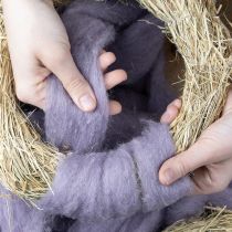 Produkt Sznurek wełniany, jasnofioletowa wstążka wełniana, 10m wełna dekoracyjna do florystyki i rękodzieła