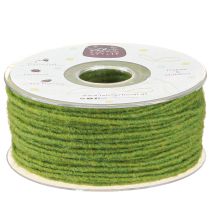 Produkt Knot sznurek wełniany sznurek filcowy zielony mech 3mm 100m
