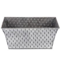 Produkt Miska cynkowa z wzorem diamentowym, 26 cm x 15,5 cm