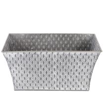 Produkt Miska cynkowa z wzorem diamentowym 30cm×18cm wys. 15cm