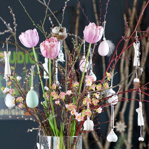 Produkt Tulipan biało-różowy 86cm 3szt