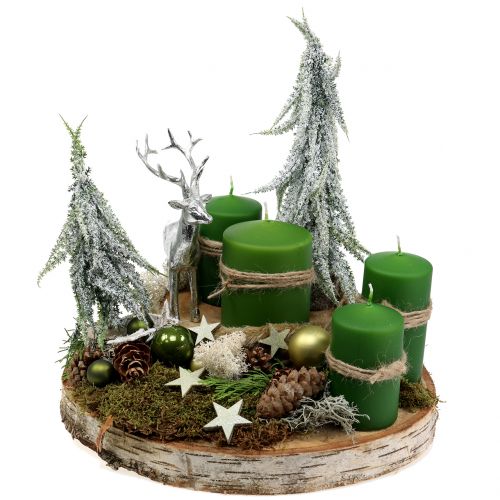 Floristik24 Figurka Deco jeleń srebrna 16,5cm