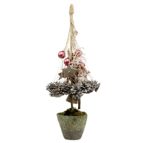 Floristik24 Doniczka mech szary Ø16cm H13,5cm 1szt.
