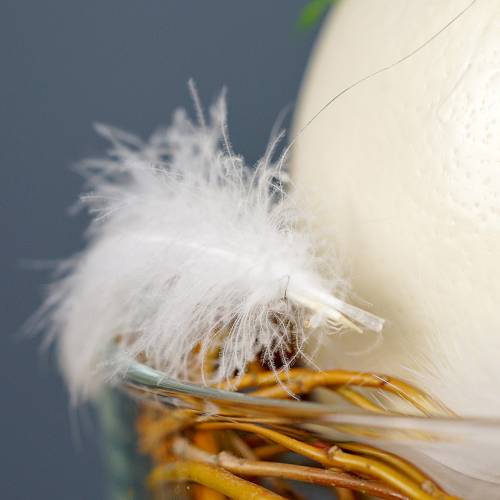 Floristik24 Sprężyna na drucie Biała 10m