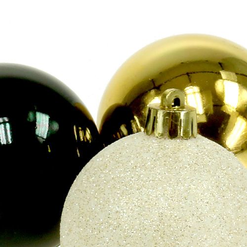 Produkt Bombka świąteczna mix czarny, złoty Ø6cm 30szt.
