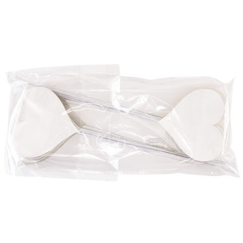 Floristik24 Wtyczka kwiatowa serce drewno ślubne walentynki 10x9cm 24 szt