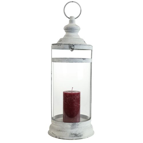 Produkt Latarnia Deco Latarnia Shabby Chic Biały Metal Ø15cm W46cm