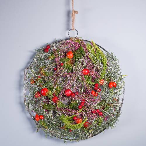 Floristik24 Deco Ring Silver Ø30cm 4szt.