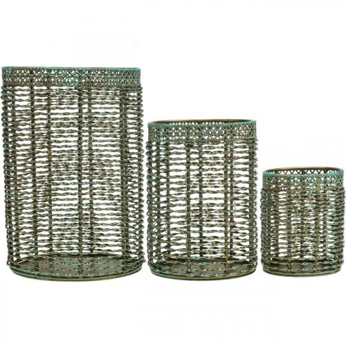 Produkt Świecznik metalowy świecznik na tealighty Ø8/10/13cm zestaw 3 szt