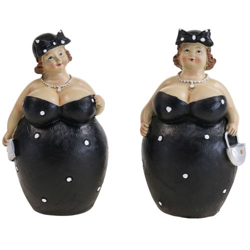 Floristik24 Figura dekoracyjna pulchna kobieta damska figurka dekoracja łazienki wys. 16 cm zestaw 2 sztuk